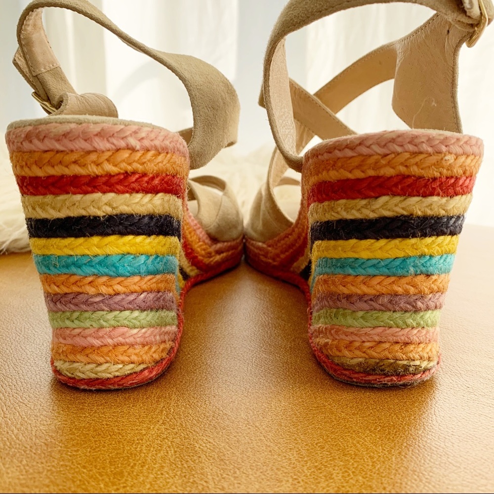 Palomitas Boho Rainbow Stripe Espadrille Sandals - Picture 5 of 9